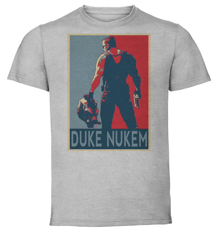 T-Shirt Unisex - Grey - Propaganda - Duke Nukem