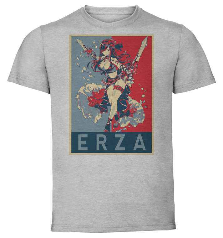 T-Shirt Unisex - Grey - Propaganda - Fairy Tail - Erza Variant 3
