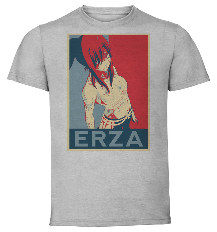 T-Shirt Unisex - Grey - Propaganda - Fairy Tail - Erza Variant 4