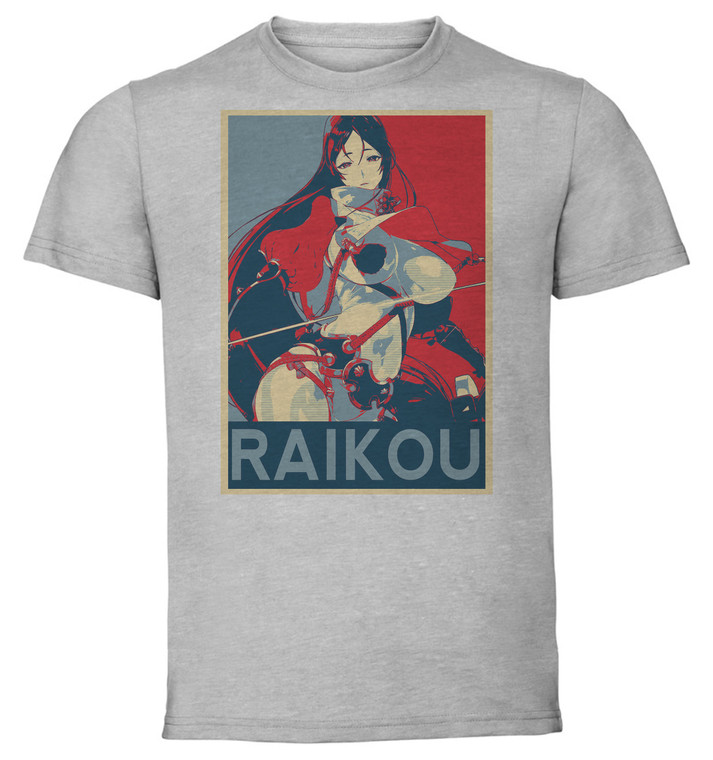 T-Shirt Unisex - Grey - Propaganda - Fate Grand Order Minamoto No Raikou