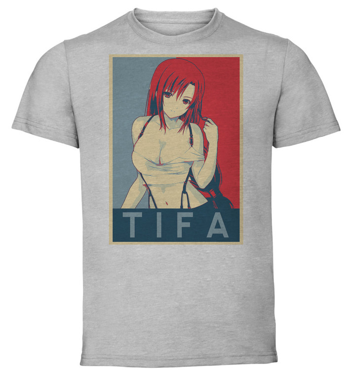 T-Shirt Unisex - Grey - Propaganda - Final Fantasy - Tifa Variant