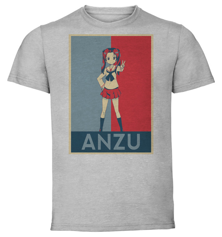 T-Shirt Unisex - Grey - Propaganda - Girls Und Panzer Anzu Kadotani