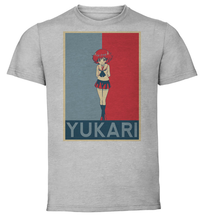 T-Shirt Unisex - Grey - Propaganda - Girls Und Panzer Yukari Akiyama