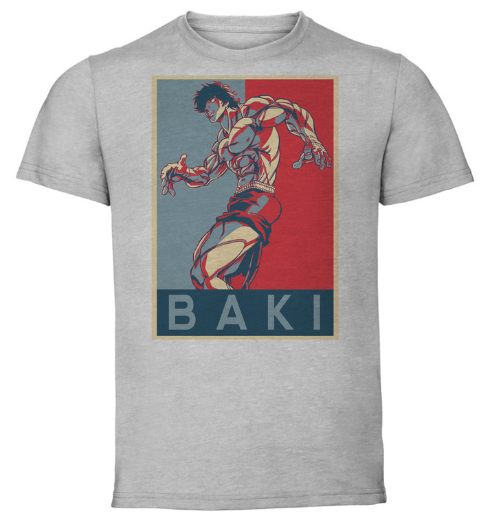 T-Shirt Unisex - Grey - Propaganda - Grappler Baki - Baki Variant 2