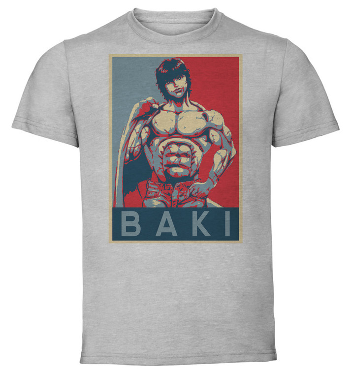 T-Shirt Unisex - Grey - Propaganda - Grappler Baki - Baki Variant