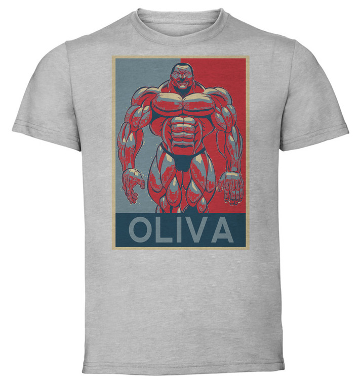 T-Shirt Unisex - Grey - Propaganda - Grappler Baki Oliva