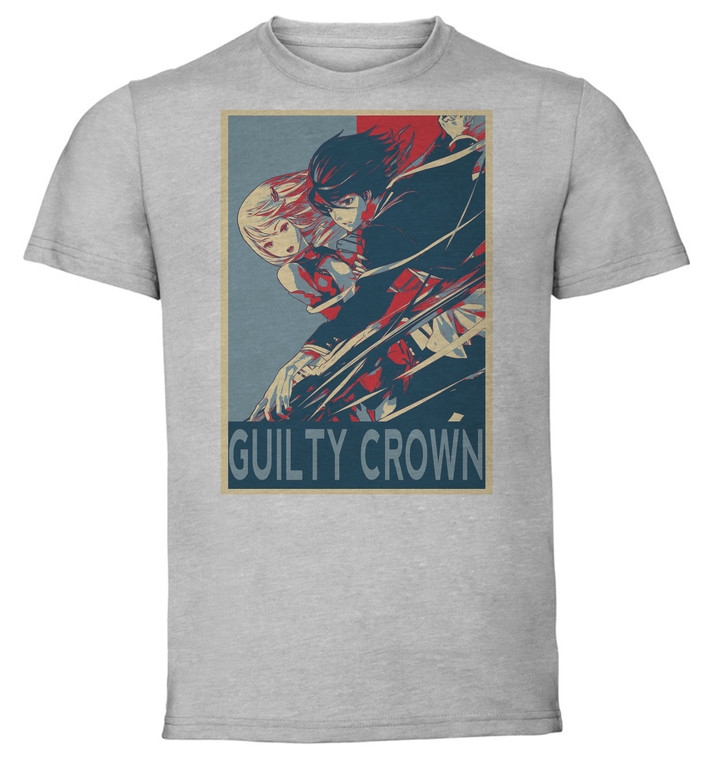 T-Shirt Unisex - Grey - Propaganda - Guilty Crown Characters