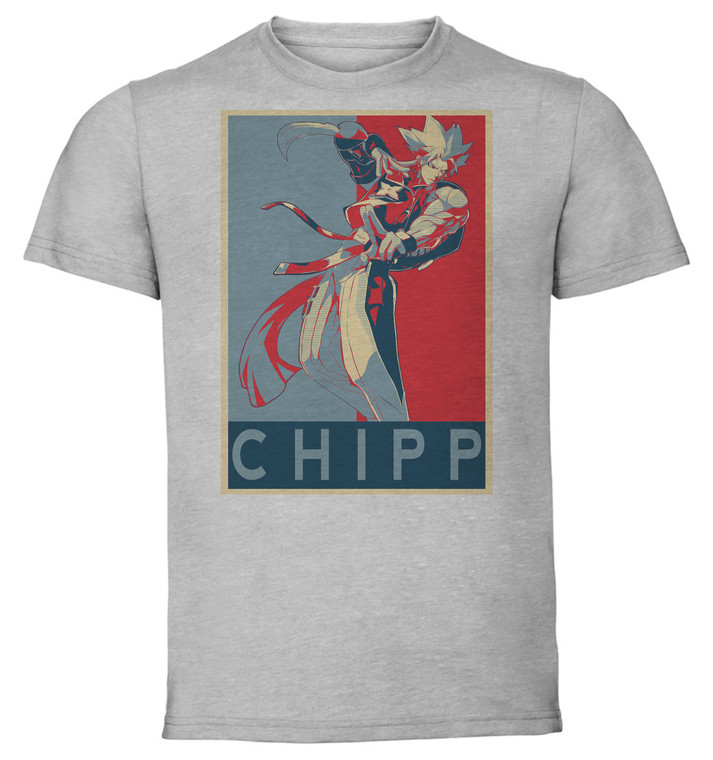 T-Shirt Unisex - Grey - Propaganda - Guilty Gear - Chipp Zanuff