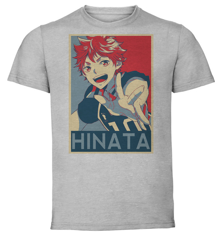 T-Shirt Unisex - Grey - Propaganda - Haikyuu - Hinata