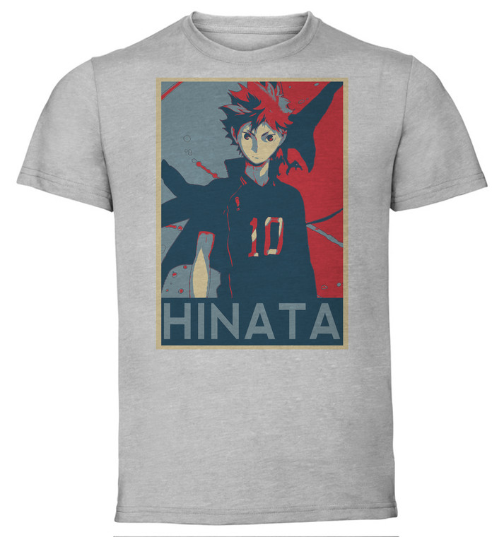 T-Shirt Unisex - Grey - Propaganda - Haikyuu - Karasuno Team Hinata