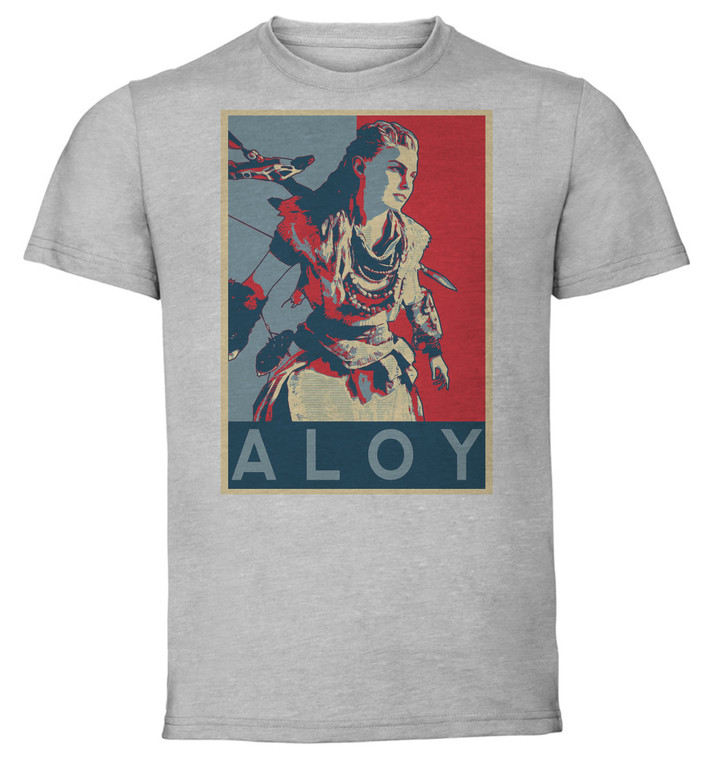 T-Shirt Unisex - Grey - Propaganda - Horizon Zero Dawn Aloy