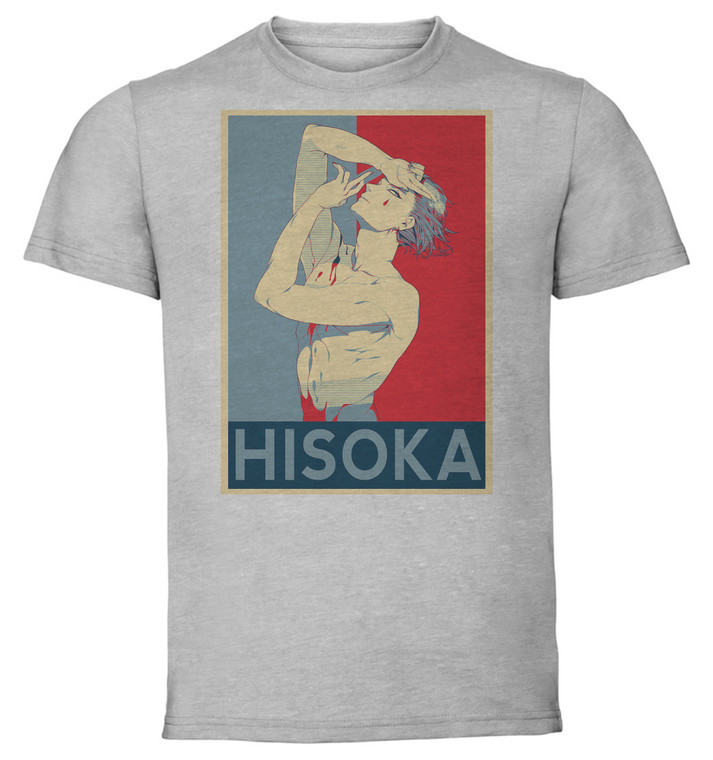 T-Shirt Unisex - Grey - Propaganda - Hunter X Hunter Hisoka V3