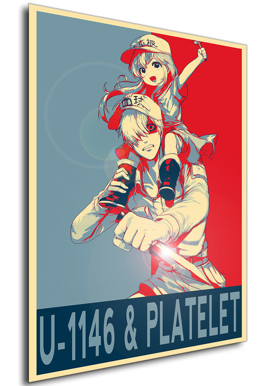 Poster - Propaganda - Cells at work - Platelet & White Blood Cell U-1146