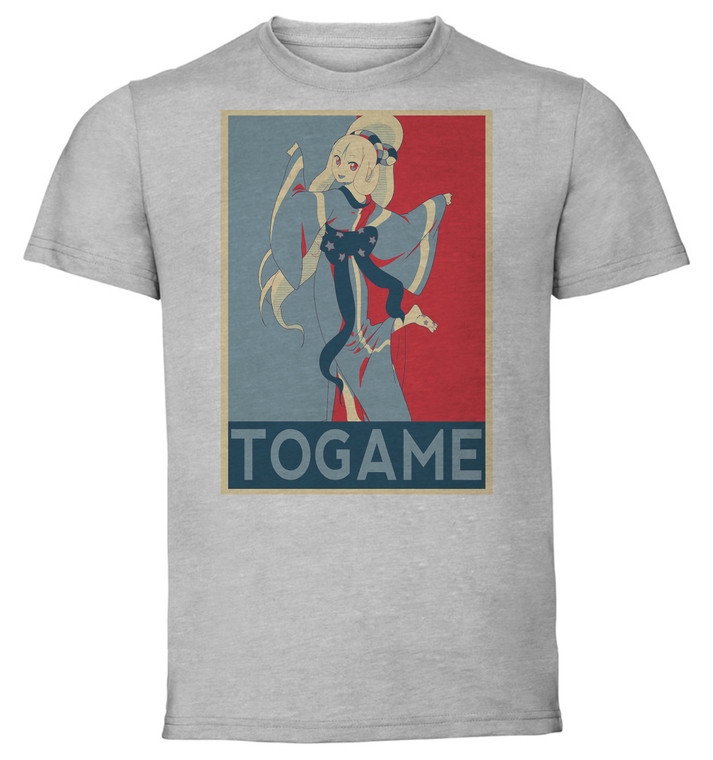 T-Shirt Unisex - Grey - Propaganda - Katanagatari Togame Var2