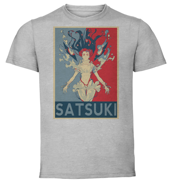 T-Shirt Unisex - Grey - Propaganda - Kill La Kill Satsuki Kiryuin Variant 4