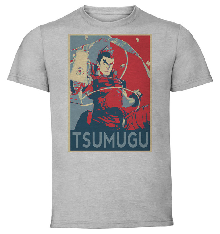 T-Shirt Unisex - Grey - Propaganda - Kill La Kill Tsumugu Kinagase