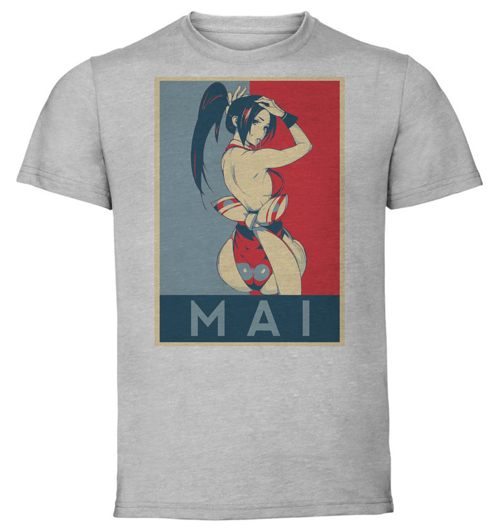 T-Shirt Unisex - Grey - Propaganda - King Of Fighterss Mai Shiranui Variant 2