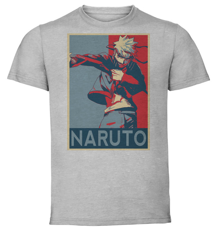 T-Shirt Unisex - Grey - Propaganda - Naruto - Naruto Variant 2