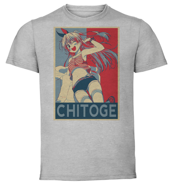 T-Shirt Unisex - Grey - Propaganda - Nisekoi - Chitoge Kirisaki Variant 5