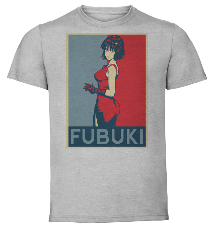 T-Shirt Unisex - Grey - Propaganda - One Punch Man Fubuki