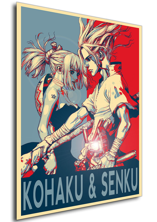 Poster - Propaganda - Dr Stone - Kohaku & Senku