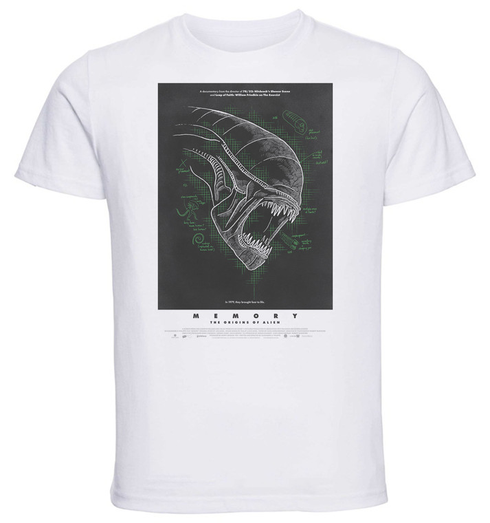 T-Shirt Unisex - White - Playbill - Memory the Origin of Alien