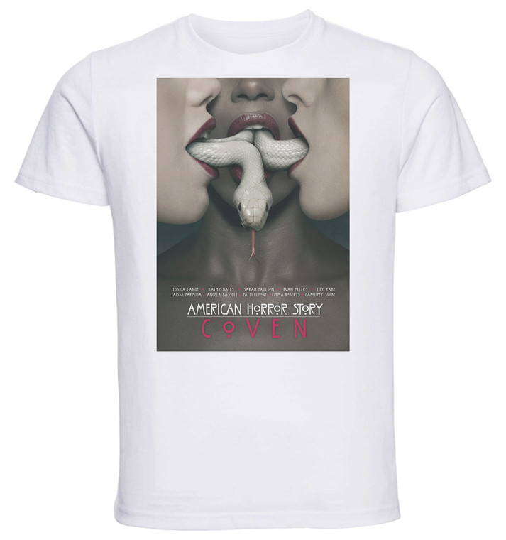 T-Shirt Unisex - White - Playbill - TV Series - American Horror Story - Coven