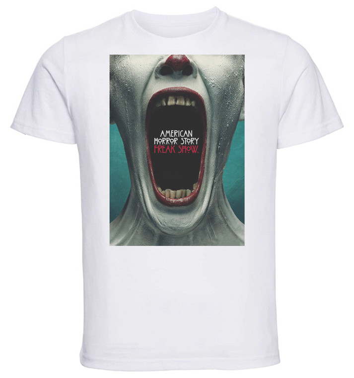 T-Shirt Unisex - White - Playbill - TV Series - American Horror Story - Freak Show Variant 03
