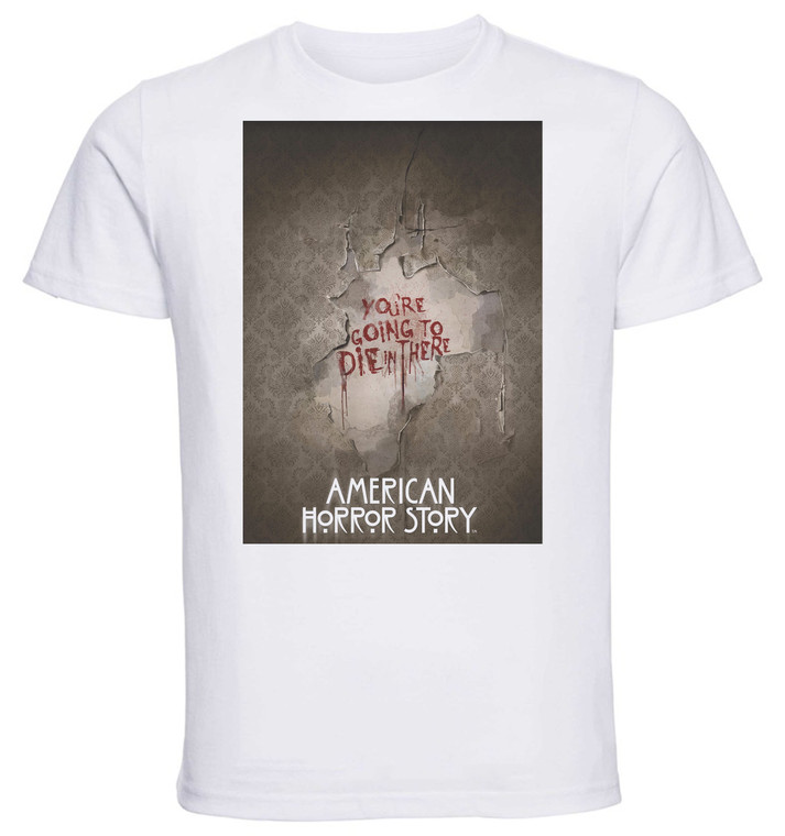 T-Shirt Unisex - White - Playbill - TV Series - American Horror Story - Stagione 1