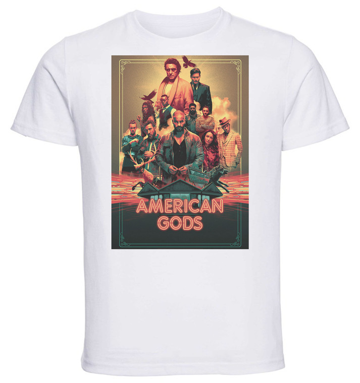 T-Shirt Unisex - White - TV Series - American Gods
