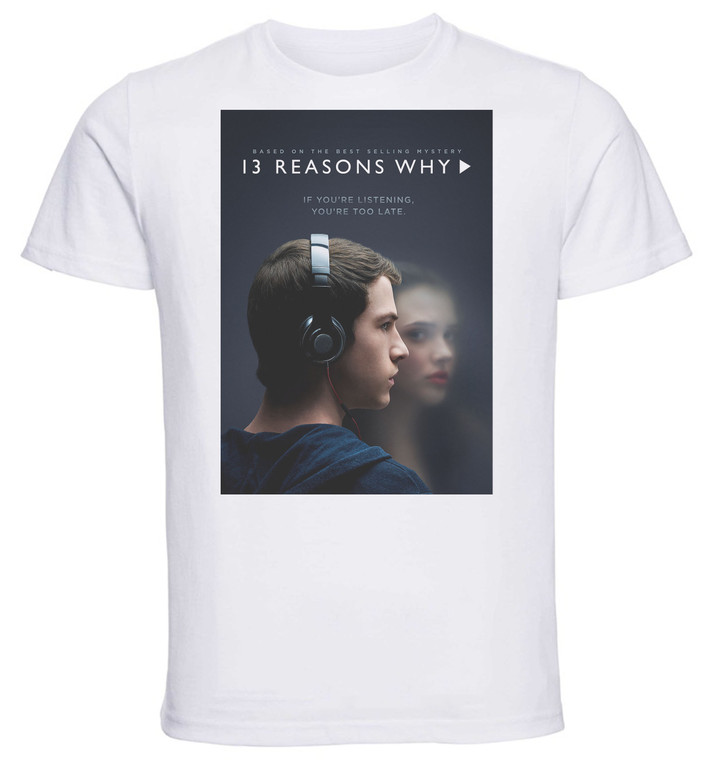 T-Shirt Unisex - White - TV Series - Playbill - 13 Reason Why