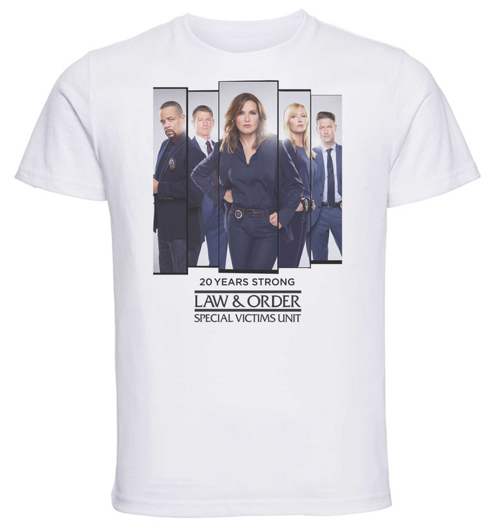 T-Shirt Unisex - White - TV Series - Playbill - Law & Order