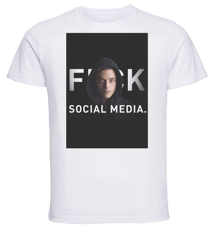 T-Shirt Unisex - White - TV Series - Playbill - Mr Robot Variant 02