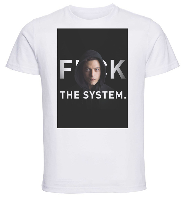 T-Shirt Unisex - White - TV Series - Playbill - Mr Robot Variant 05