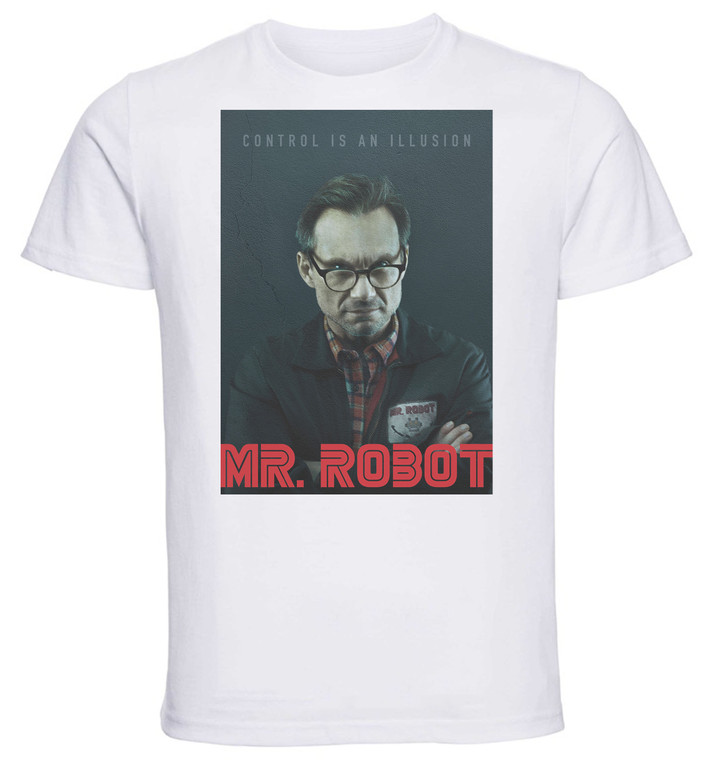 T-Shirt Unisex - White - TV Series - Playbill - Mr Robot Variant 08