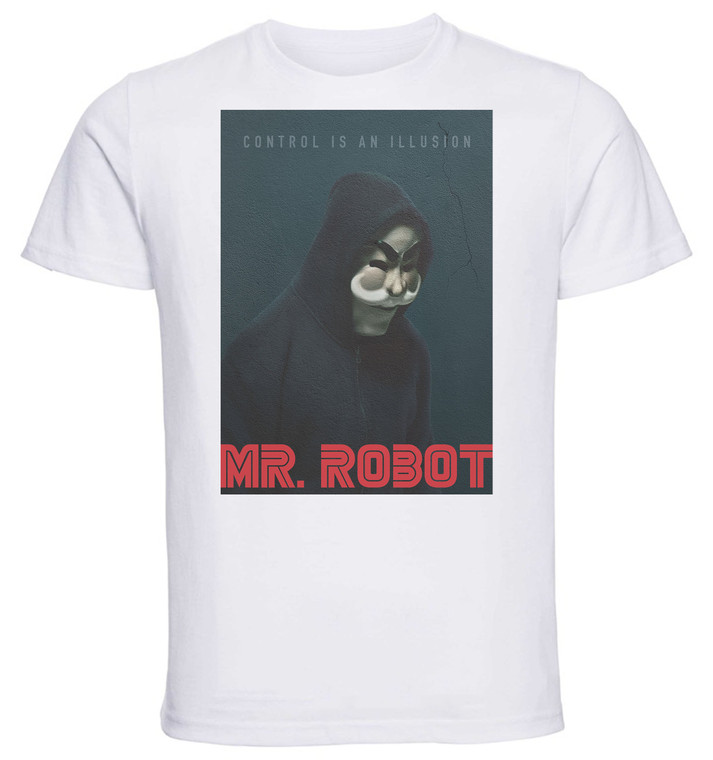 T-Shirt Unisex - White - TV Series - Playbill - Mr Robot Variant 09