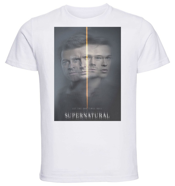 T-Shirt Unisex - White - TV Series - Playbill Supernatural Variant 03