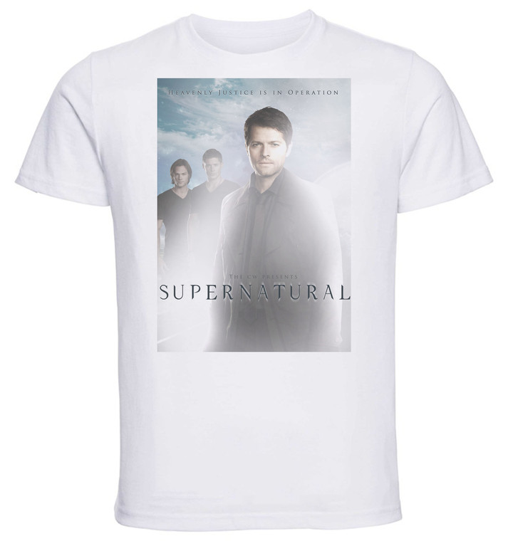 T-Shirt Unisex - White - TV Series - Playbill Supernatural