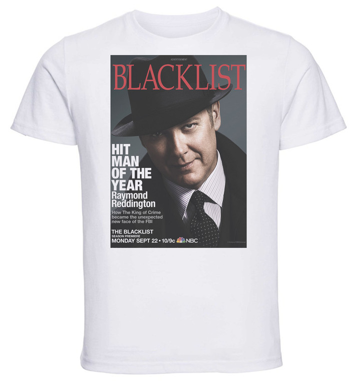 T-Shirt Unisex - White - TV Series - Playbill - The Blacklist Variant 06