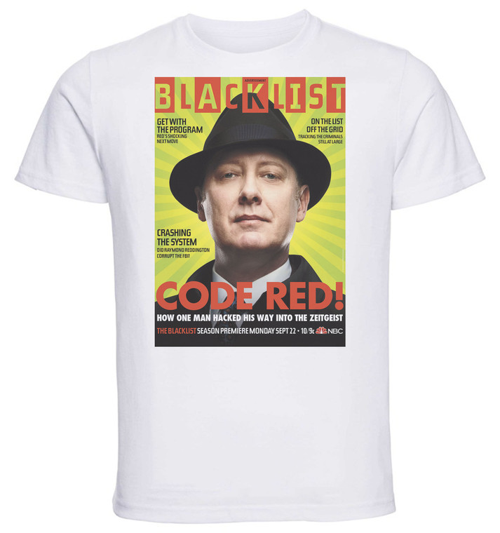 T-Shirt Unisex - White - TV Series - Playbill - The Blacklist Variant 09