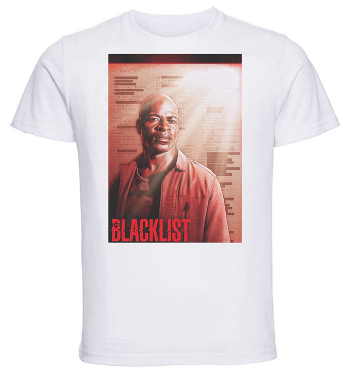 T-Shirt Unisex - White - TV Series - Playbill - The Blacklist Variant 13
