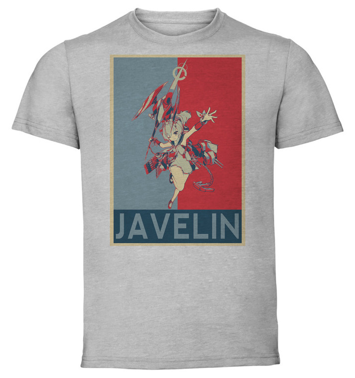 T-Shirt Unisex - Grey - Propaganda - Azur Lane - Javelin Retrofit