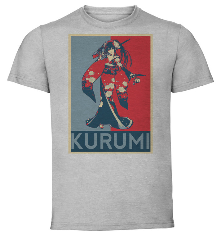 T-Shirt Unisex - Grey - Propaganda - Date a Live - Kurumi Tokisaki variant 5