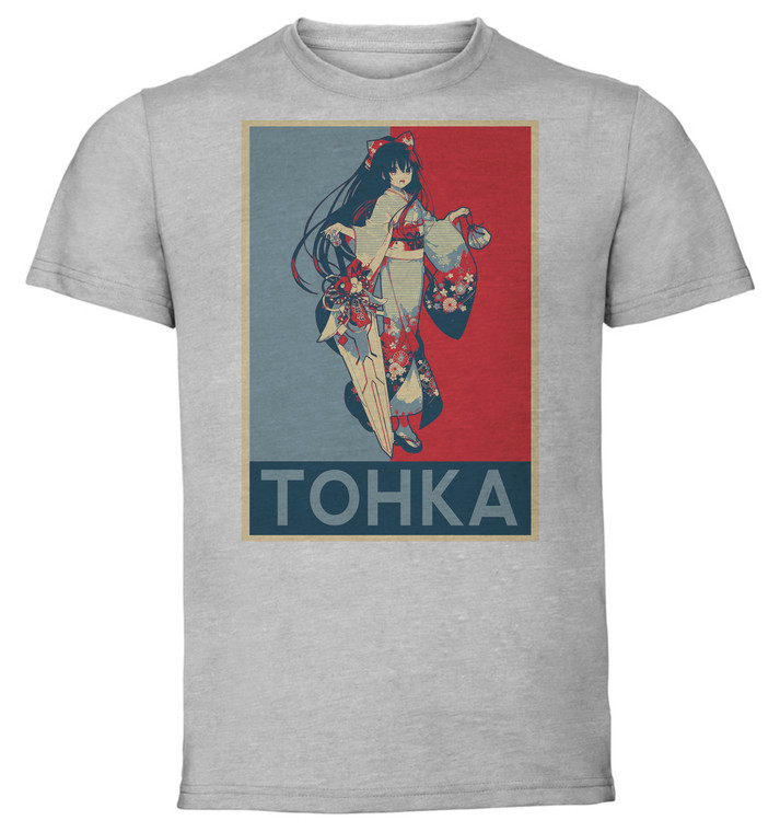 T-Shirt Unisex - Grey - Propaganda - Date a Live - Tohka Yatogami variant 3