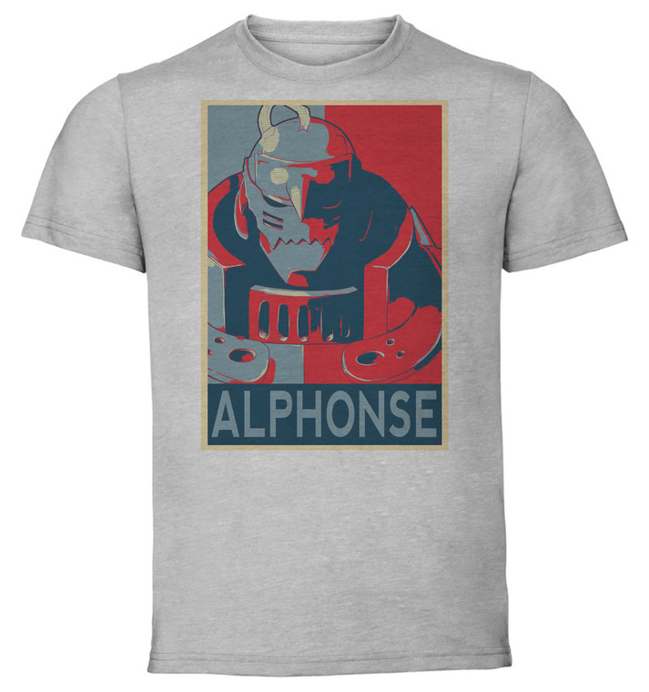 T-Shirt Unisex - Grey - Propaganda - Fullmetal Alchemist - Alphonse variant
