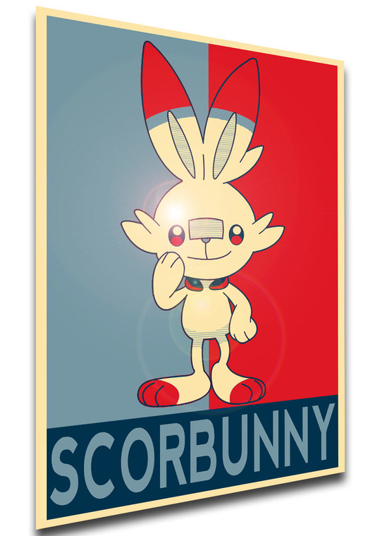 Poster - Propaganda - Pokemon - Scorbunny