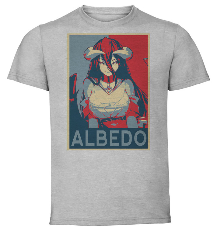 T-Shirt Unisex - Grey - Propaganda - Overlord - Albedo variant 7