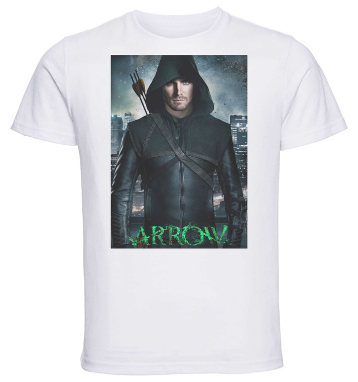 T-Shirt Unisex - White - TV Series - Playbill - Arrow Variant 02