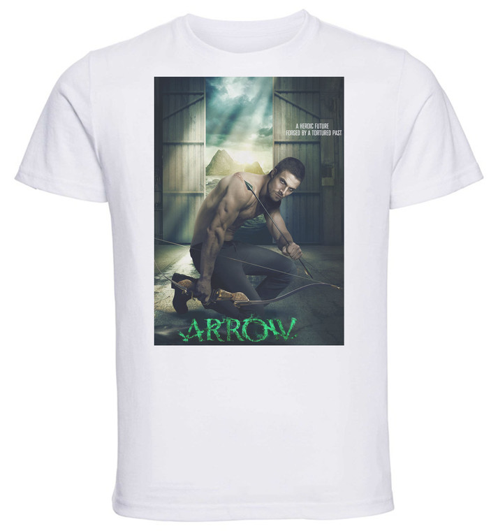 T-Shirt Unisex - White - TV Series - Playbill - Arrow Variant 03