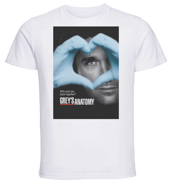T-Shirt Unisex - White - TV Series - Playbill - Grey's Anatomy Variant 01